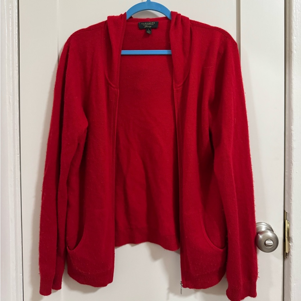 Charter Club Cashmere Zip-Up Hoodie